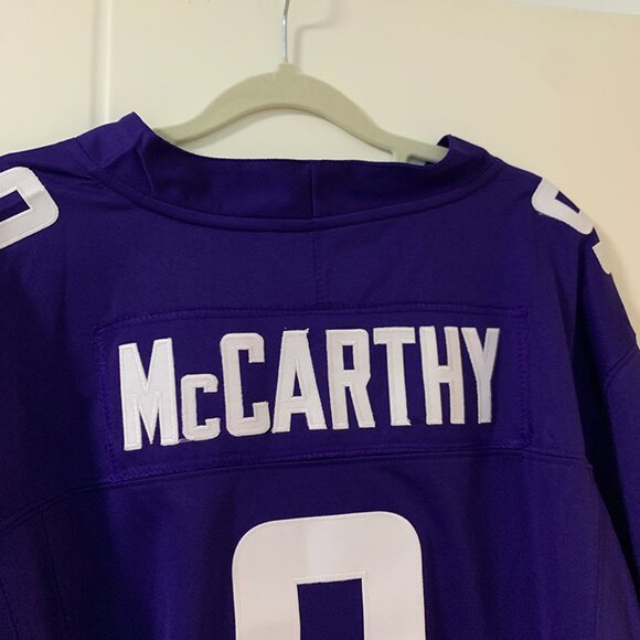 Nike S.J.J. McCarthy Minnesota Vikings Purple No. 9 Jersey - Picture 9 of 9